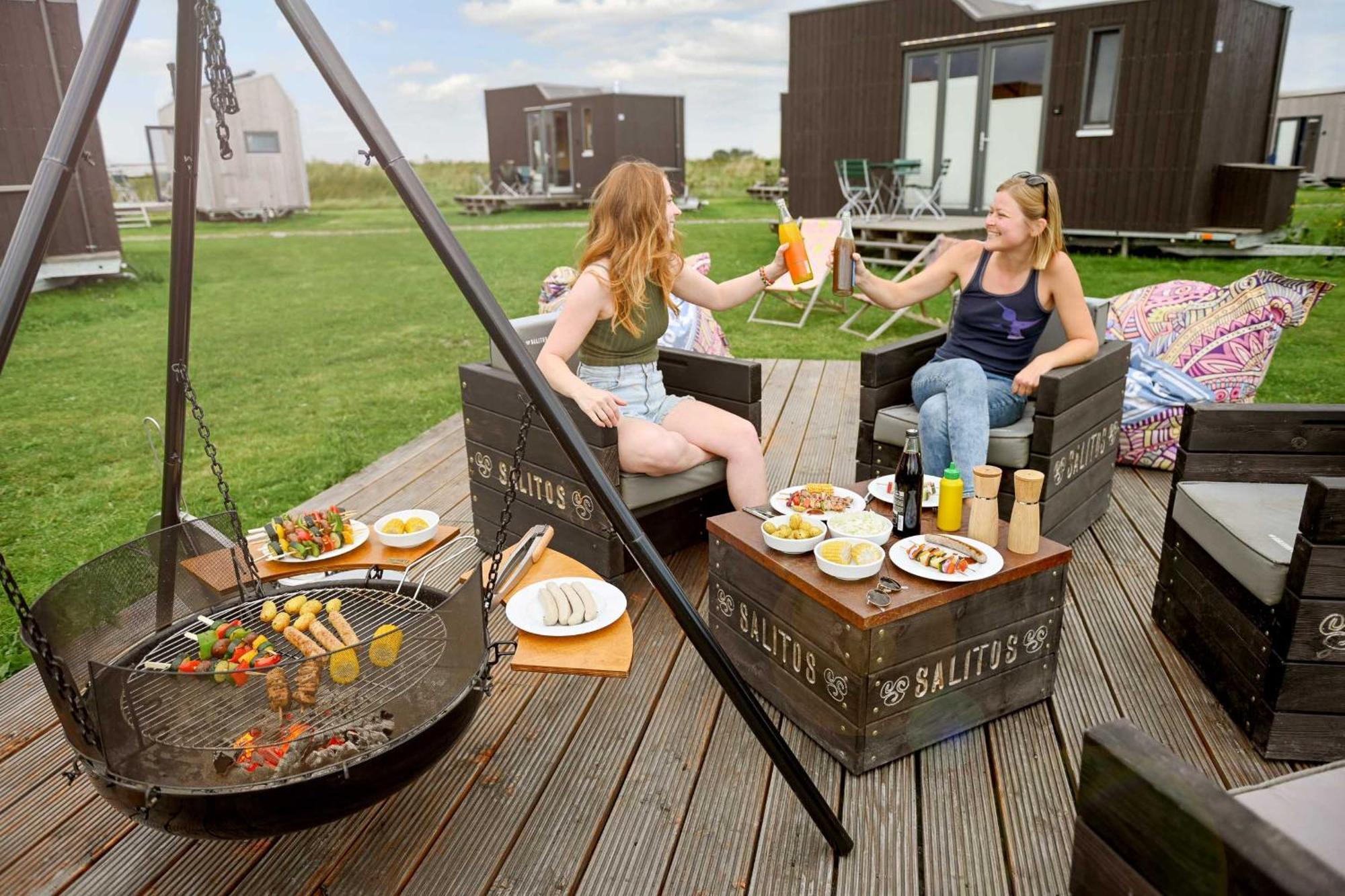 Tiny House Pioneer 18 Zur Meerseite - Green Tiny Village Harlesiel Carolinensiel Exterior photo